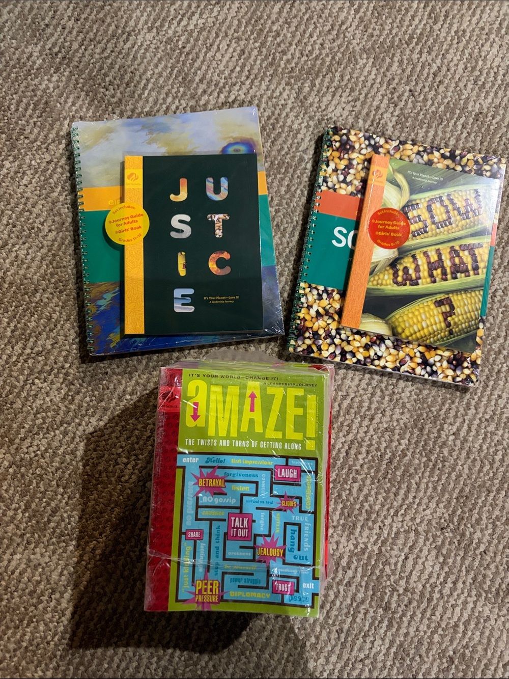 Multiple Girl Scout Journey Books